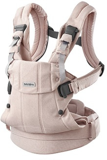 BABYBJORN - nosidełko Harmony, Woven Jasny róż melanż