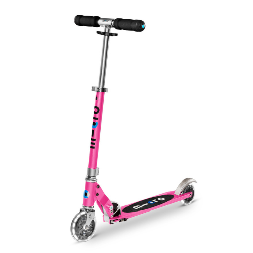 MICRO - hulajnoga dwukołowa dla dzieci od 5 lat Sprite LED, pink