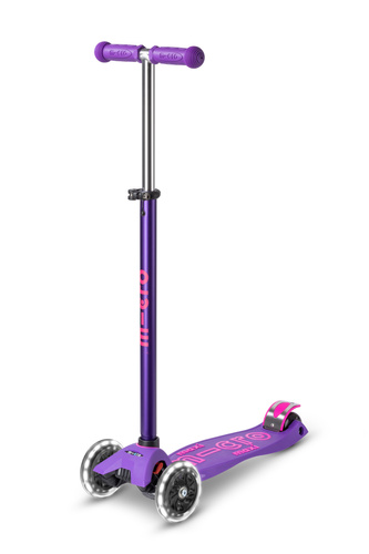 MICRO - hulajnoga trójkołowa Maxi Deluxe LED, purple