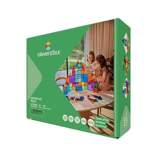 Cleverclixx - Klocki magnetyczne Inventive Pack Intense - 110 el.