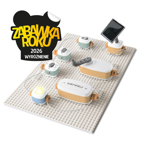 Kidywolf - KIDYELEC-EXPERT - zestaw małego elektryka dla zaawansowanych, 18 elementów