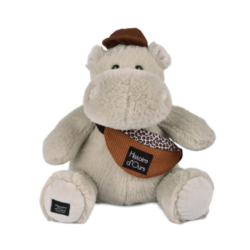 DOUDOU – pluszowy hipopotam HELLO BROOK Histoire d'Ours, 20 cm, beżowy