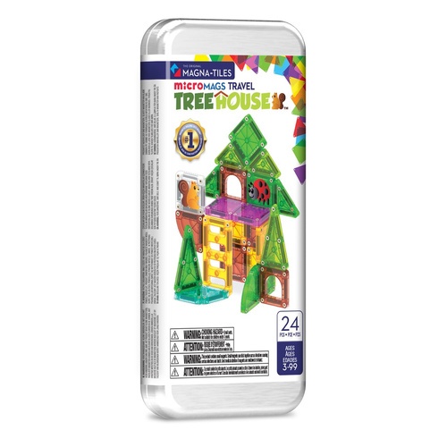 MAGNA-TILES - klocki magnetyczne microMAGS Treehouse Travel 24 el.