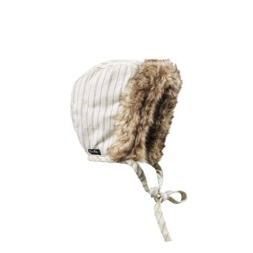 Elodie Details - Czapka Winter Bonnet - Pinstripe - 6-12 m-cy [OUTLET]