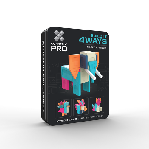 CONNETIX - klocki magnetyczne PRO Build It 4 Ways Animals Pack - 30 el.