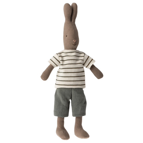 MAILEG - Króliczek w Pasiastej bluzce i spodenkach