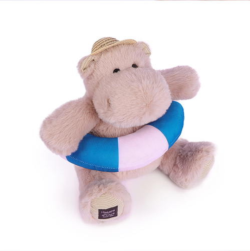 DOUDOU – pluszowy hipopotam Bubble Beach Histoire d'Ours, 20 cm, pudrowy