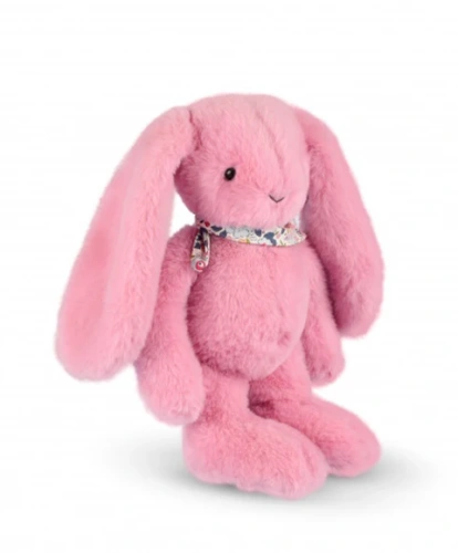 DOUDOU ET COMPAGNIE - pluszowy królik Lapin Fleurette cm, różowy grenadine