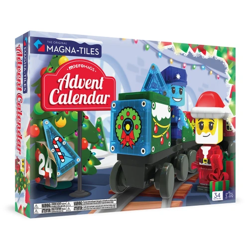 MAGNA-TILES - klocki magnetyczne Kalendarz Adwentowy - 34 el.