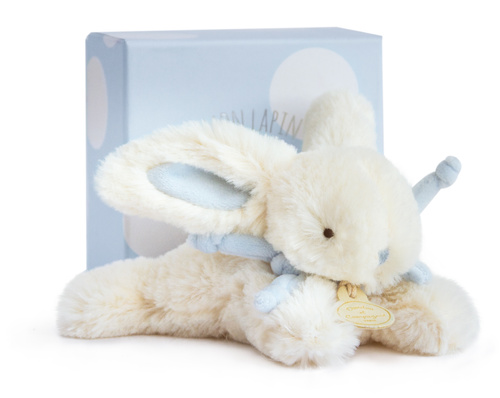 DOUDOU - pluszowy królik Bonbon Doudou et Compagnie, 16 cm, niebieski