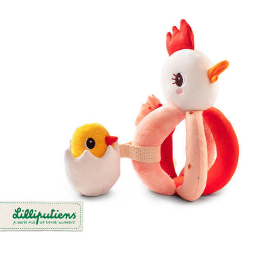 LILLIPUTIENS - Grzechotka chwytak Kokoszka Paulette 6 m+