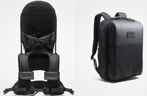 MiniMeis - nosidełko G5 +  plecak HERO - Black Core - ZESTAW