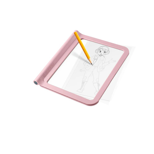 Kidywolf - podświetlany tablet do nauki rysowania mody KIDYDRAW-PRO Fashion, różowy