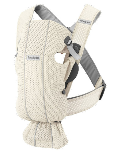 BABYBJÖRN Mini 3D Mesh - nosidełko, cream/kremowe