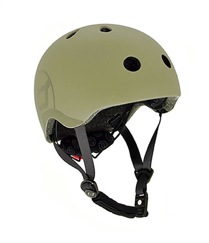 SCOOTANDRIDE - Kask S-M dla dzieci 3+ Olive