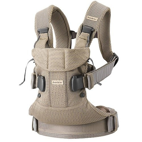 BABYBJORN ONE AIR 3D MESH  - nosidełko, Szary Beż