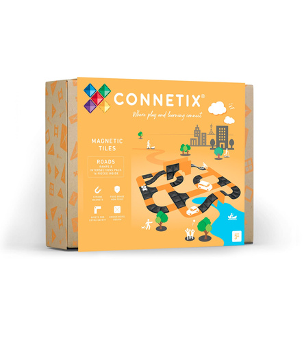 CONNETIX - Klocki magnetyczne Ramps & Intersections Pack - 16 el.