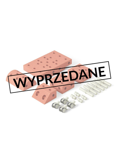 MODU Explorer set - Kreatywne klocki rozwijające motorykę dużą, pomarańczowy