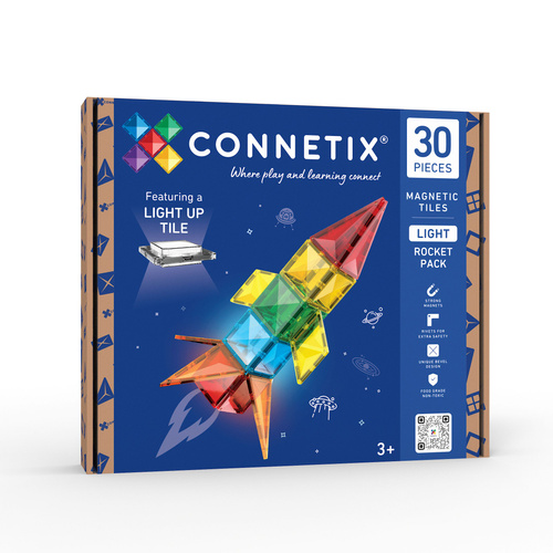 CONNETIX - klocki magnetyczne Light Rocket Pack - 30 el.