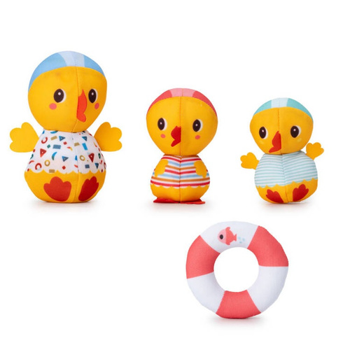 LILLIPUTIENS 3 kaczuszki do kąpieli Nauka pływania 9 m+