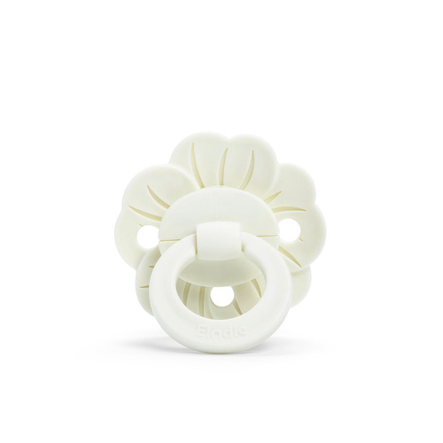 ELODIE DETAILS - smoczek silikonowy Binky Bloom 3m+, vanilla white