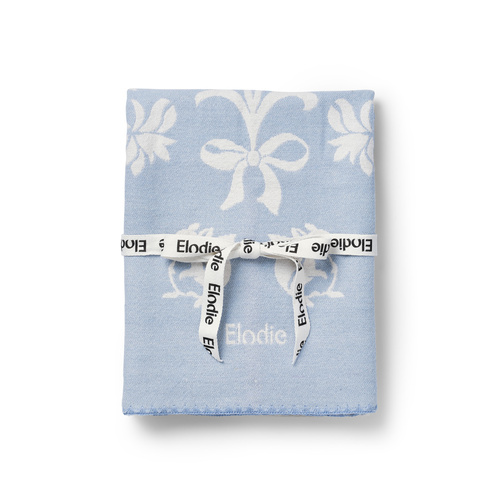 Elodie Details - kocyk żakardowy Jacquard, Blueberry Blue