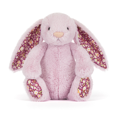 Jellycat - Króliczek LUX Liliowy z Kwiecistymi Uszami 31 cm