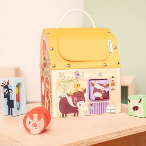 LILLIPUTIENS Drewniany domek dźwiękowy Farma 12 m+