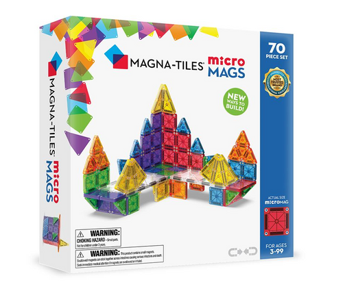 MAGNA-TILES - klocki magnetyczne microMAGS - 70 el.