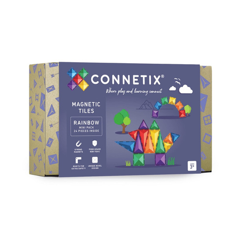 CONNETIX - Klocki magnetyczne Rainbow Mini Pack - 24 el.