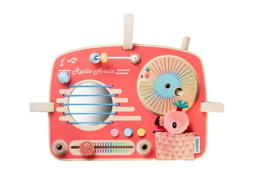 LILLIPUTIENS - Drewniana tablica manipulacyjna Radio Flaming Anais 9 m+